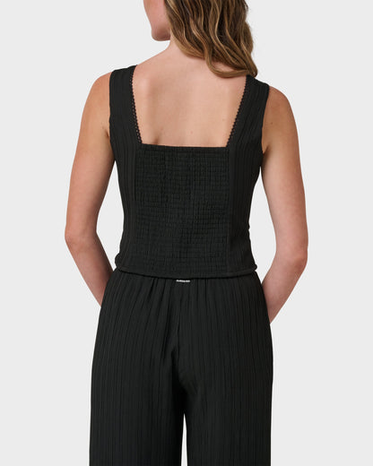 Maci Solid Textured Tank Top