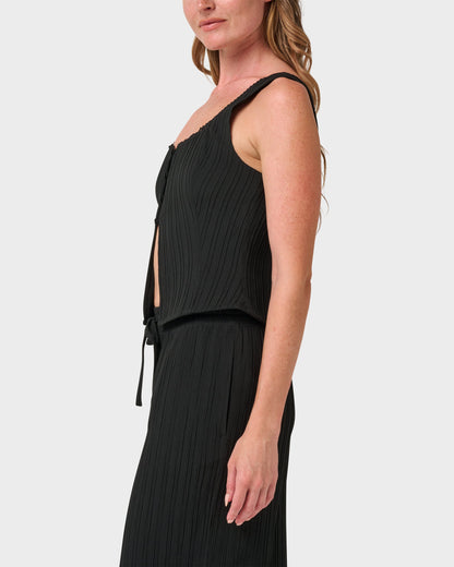 Maci Solid Textured Tank Top