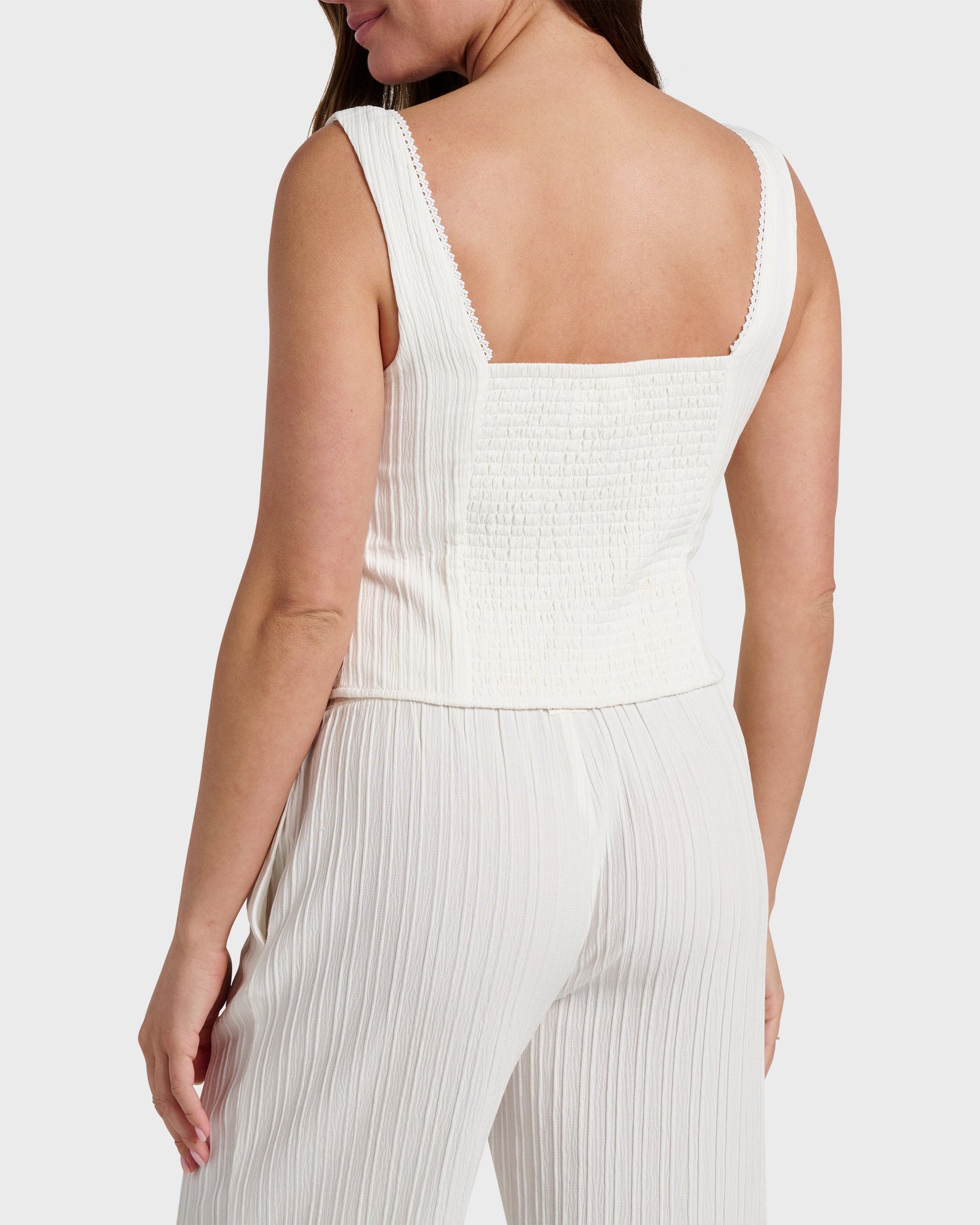 Maci Solid Textured Tank Top
