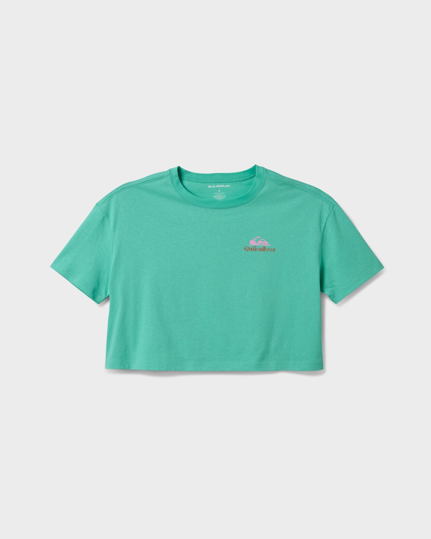 Surf Sun Smile Short Sleeve Cropped Boyfriend T-Shirt