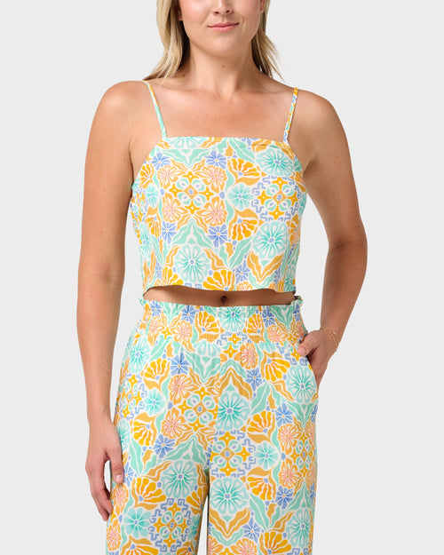 Jessa Sun Blooms Print Cami Top