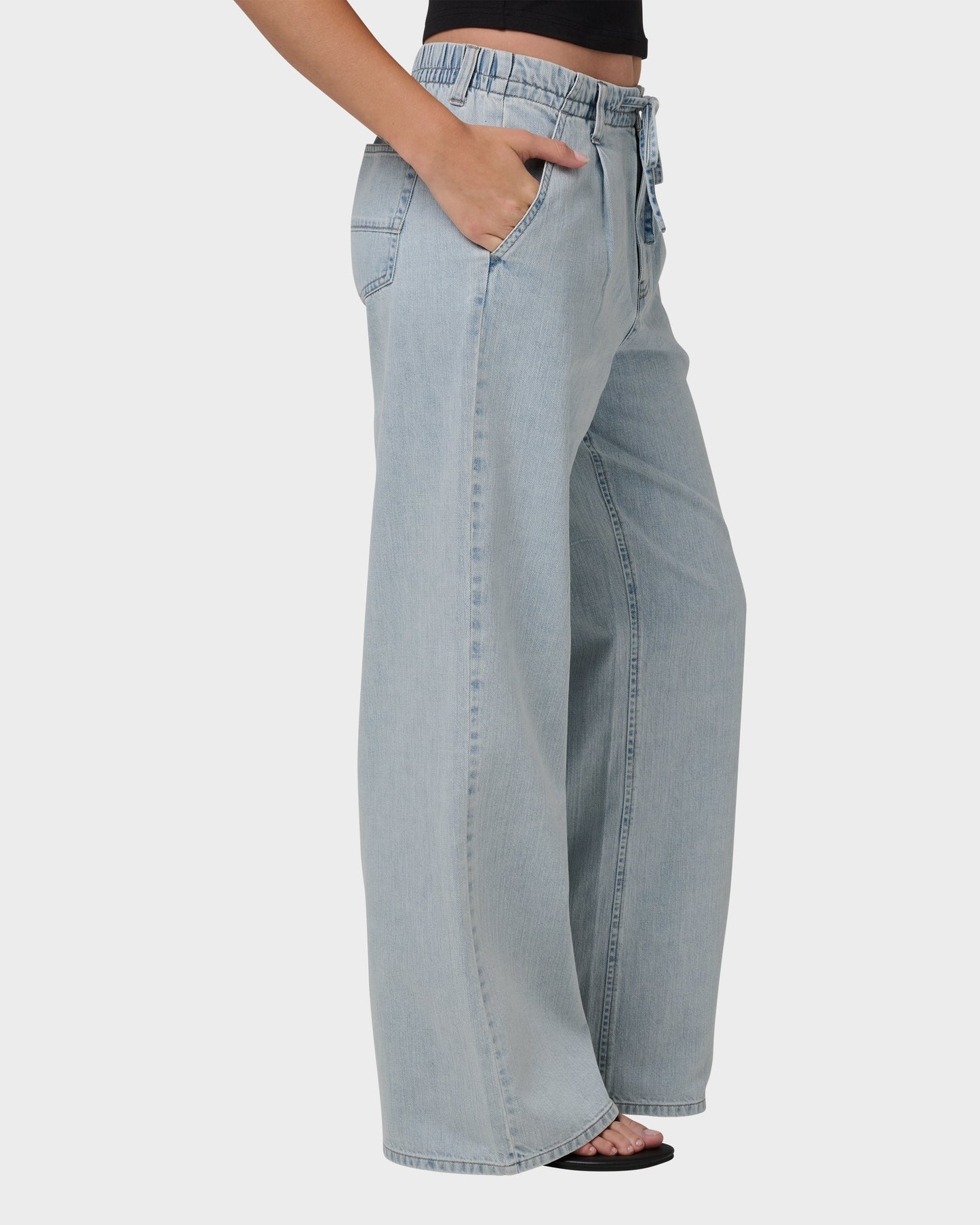 Tidepool High Rise Drawstring Waist Jean