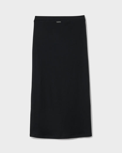 Cora Bay Solid Ribbed Midi Skirt