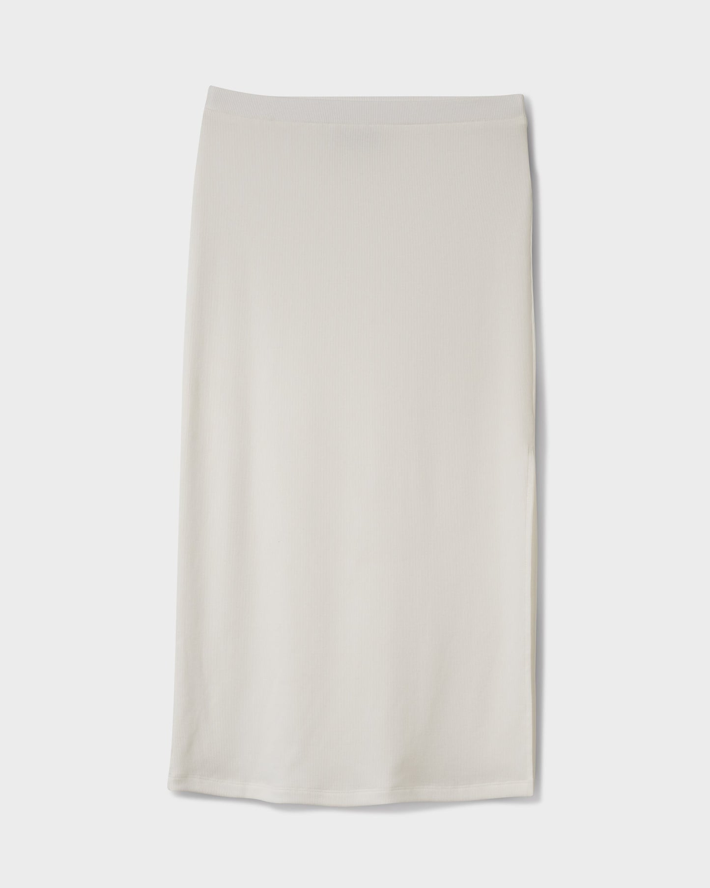 Cora Bay Solid Ribbed Midi Skirt
