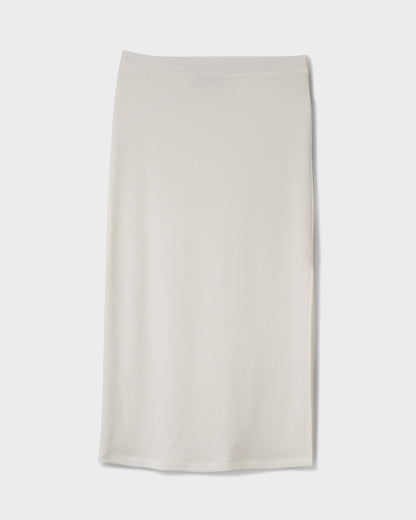 Cora Bay Solid Ribbed Midi Skirt