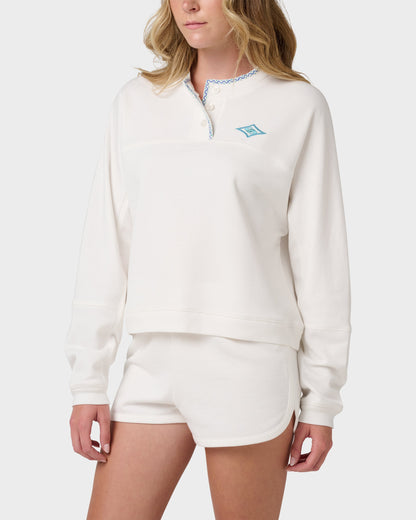 Shallow Waters Henley Sweatshirt