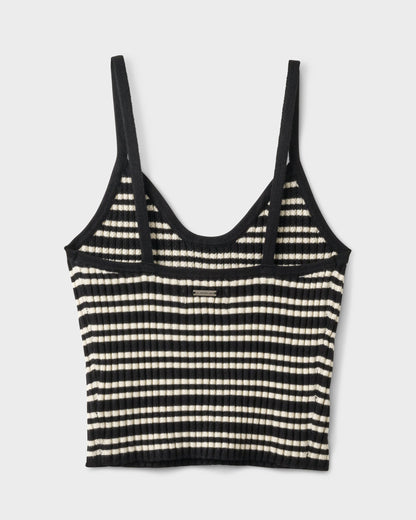 Cora Bay Yarn Dyed Stripe Sweater Tank Top