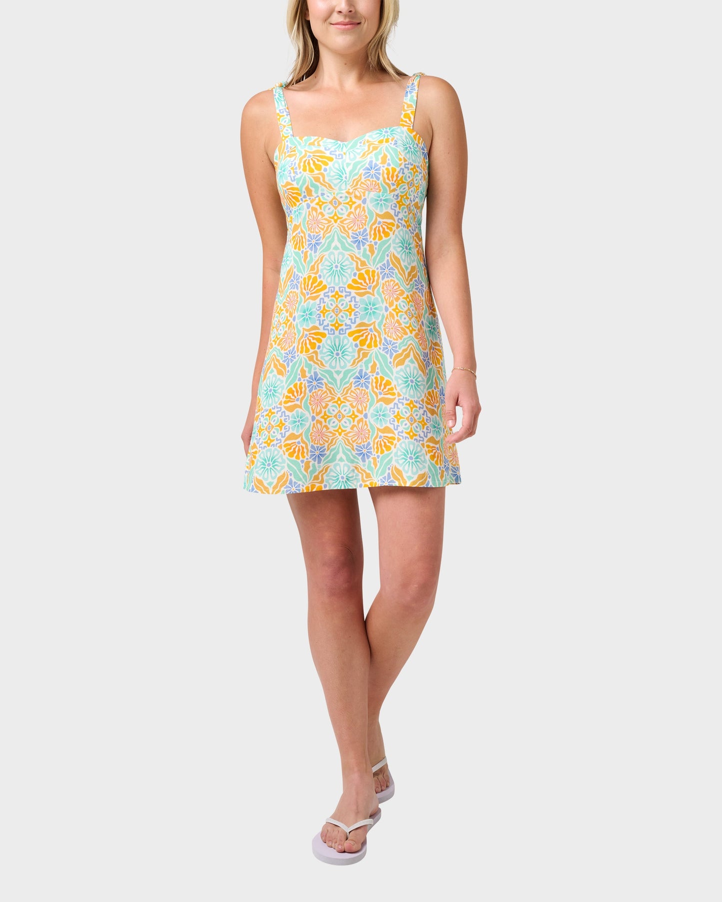 Sublime Sun Blooms Print Mini Dress