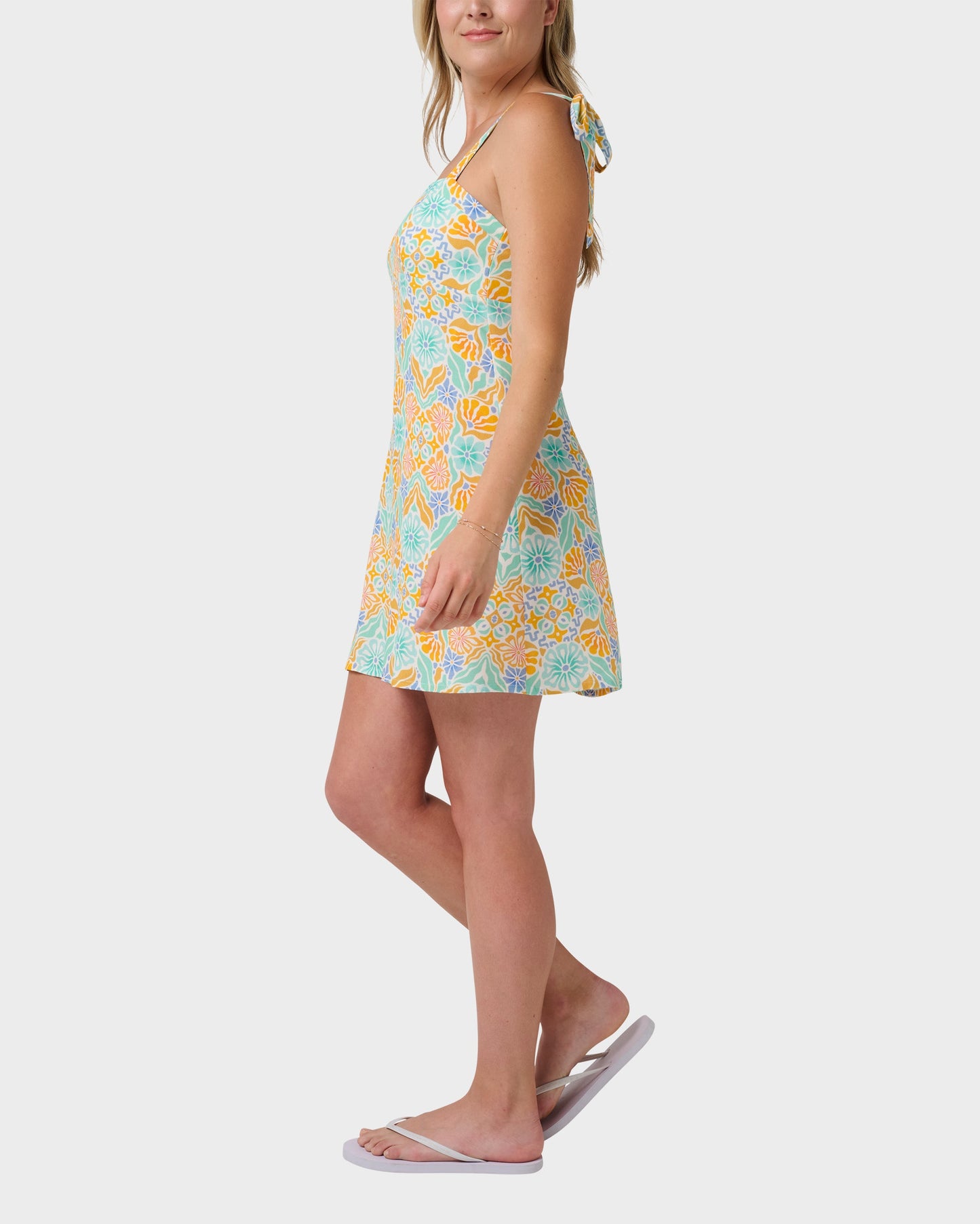 Sublime Sun Blooms Print Mini Dress