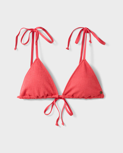 Maya Spotted Tie Triangle Bikini Top