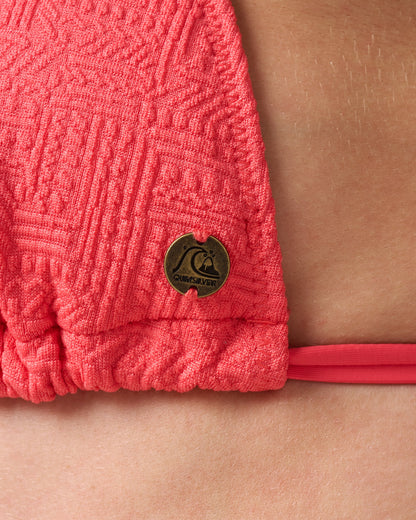 Maya Spotted Tie Triangle Bikini Top