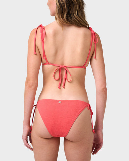 Maya Spotted Tie Triangle Bikini Top