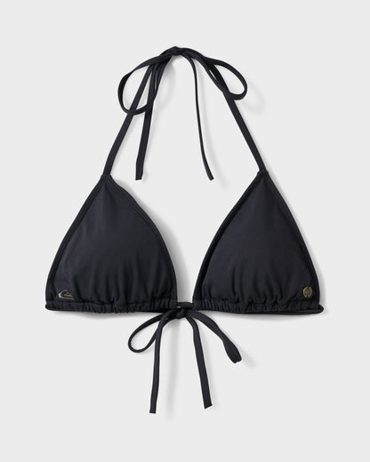 Donna Solid Slide Triangle Bikini Top