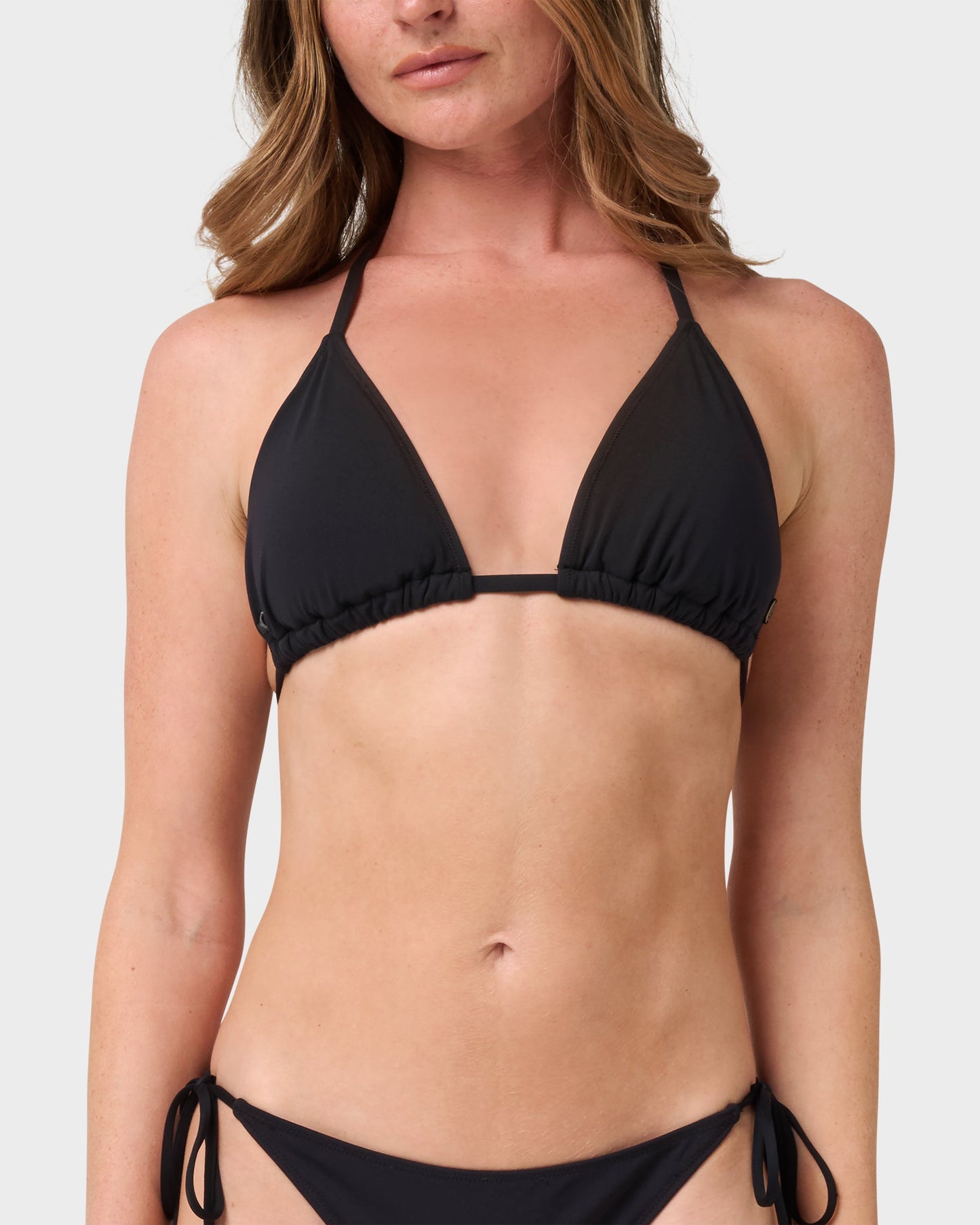 Donna Solid Slide Triangle Bikini Top