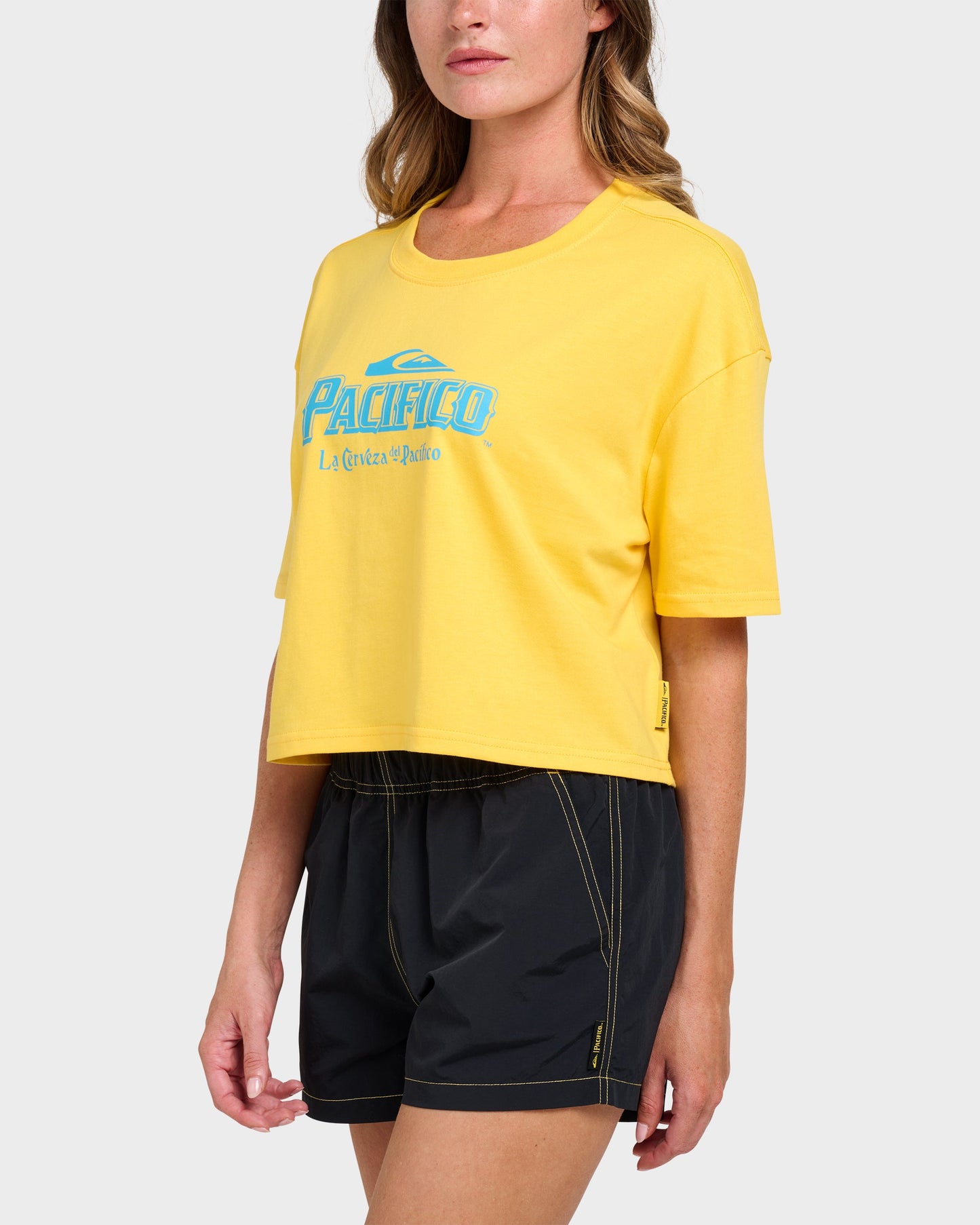 Quiksilver X Pacifico Cropped Boyfriend T-Shirt
