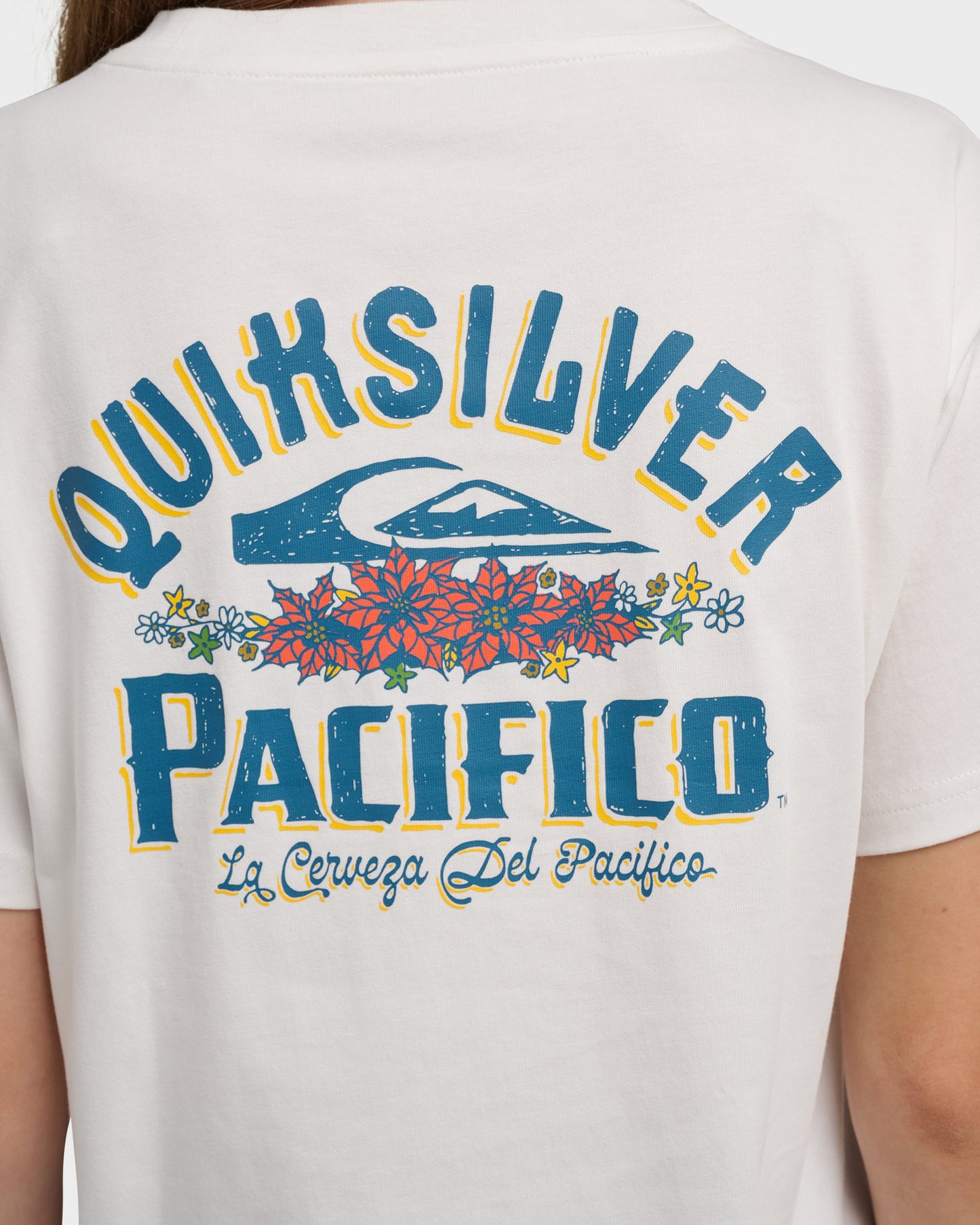Quiksilver X Pacifico Sign Lock Cropped Boyfriend T-Shirt