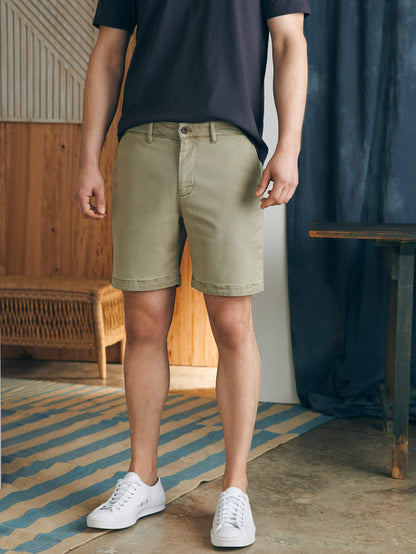 Coastline Chino Short (8") - Mountain Olive