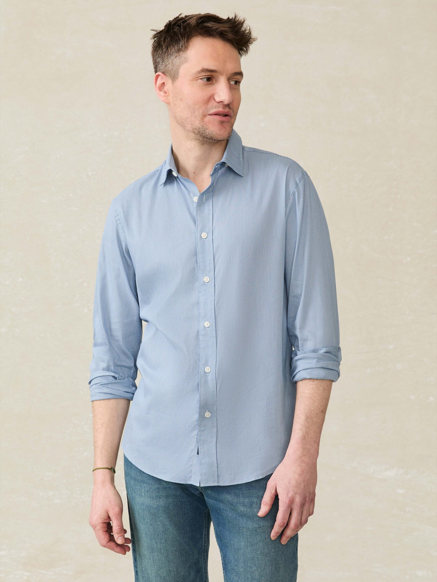 The Movement™ Shirt - Azure Pincheck