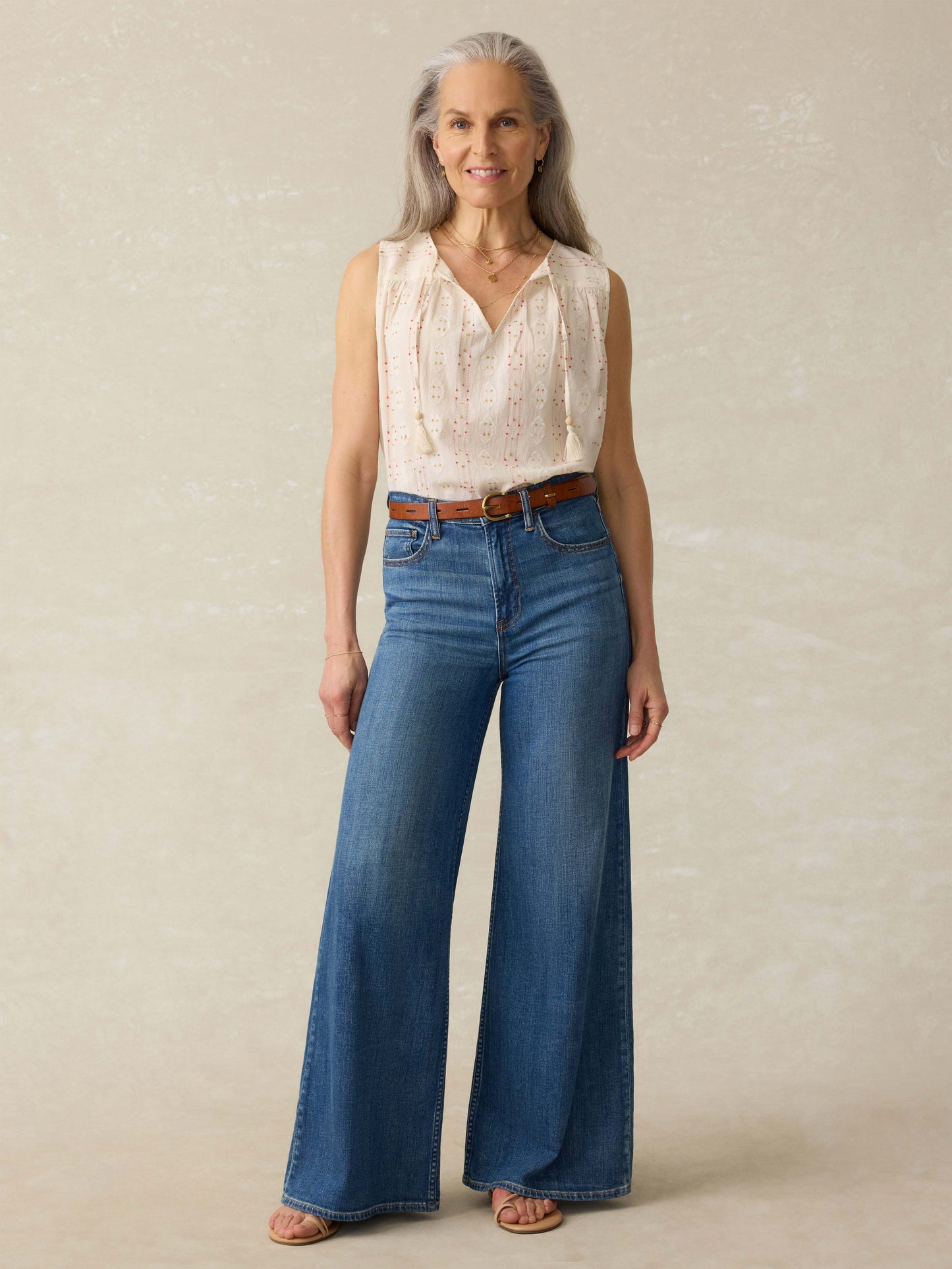 Skylar Top - Sunburst Dobby