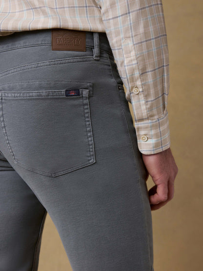Stretch Terry 5-Pocket Athletic Fit Pant - Slate