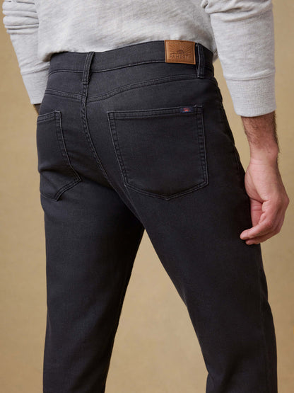Stretch Terry 5-Pocket Pant - Onyx Black