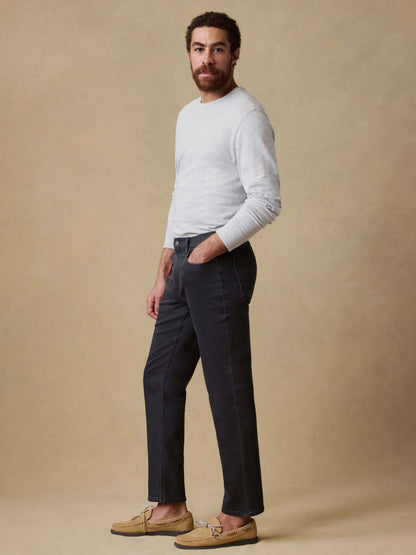 Stretch Terry 5-Pocket Pant - Onyx Black