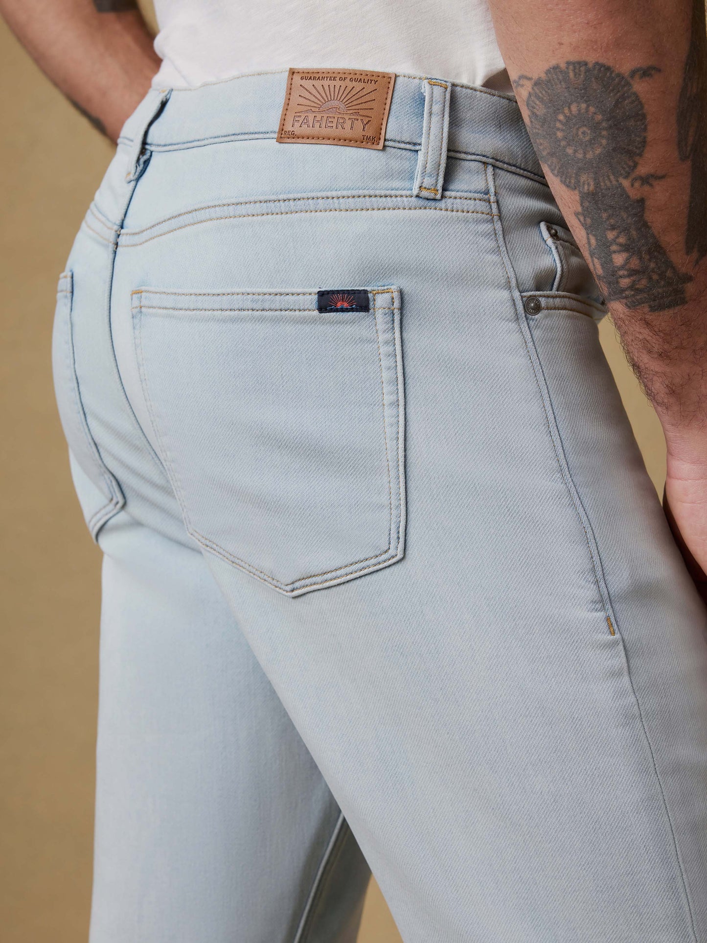 Stretch Terry Indigo 5-Pocket - Riverbend Wash