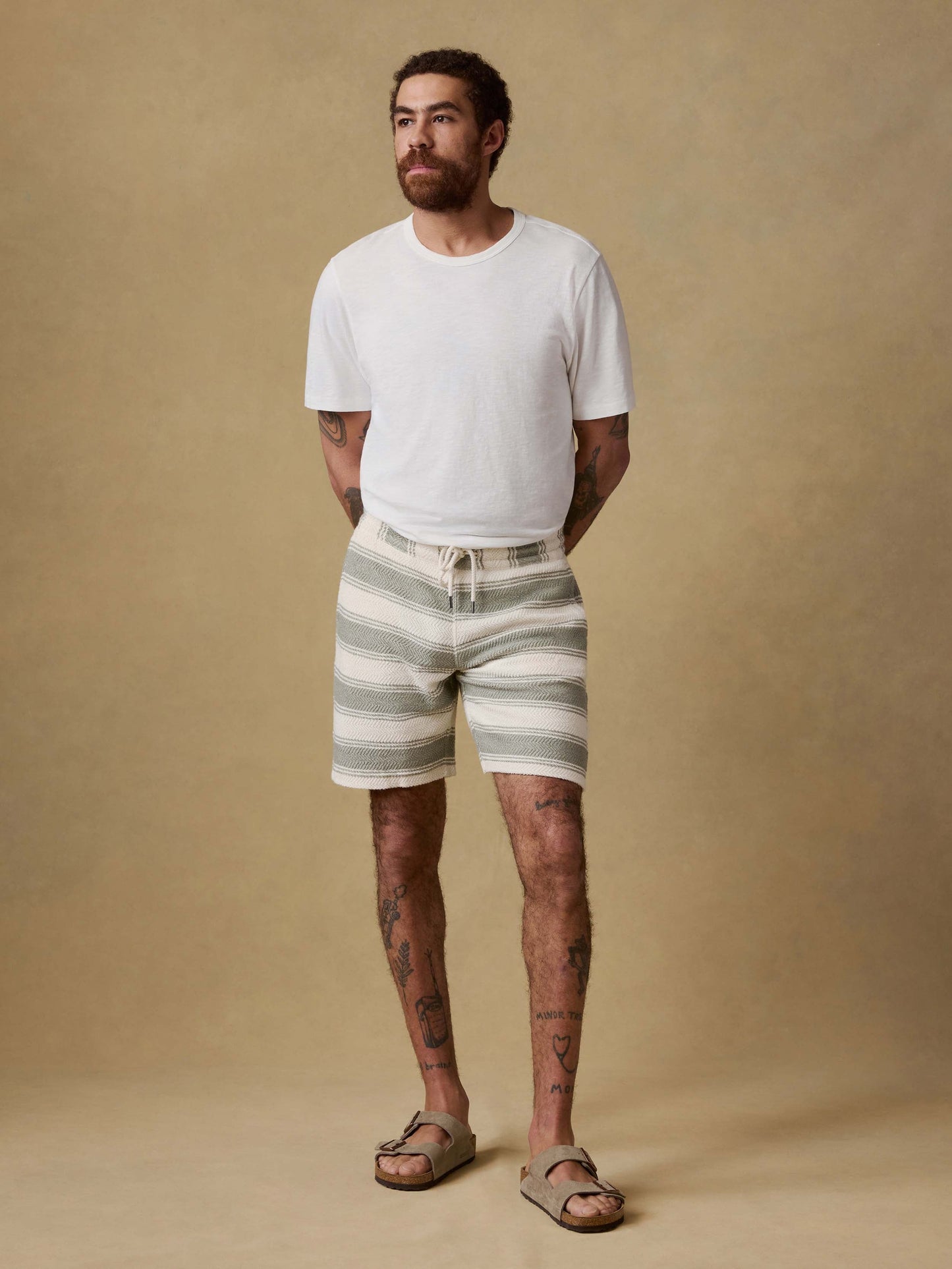 Whitewater Sweatshort - Shell Point Stripe