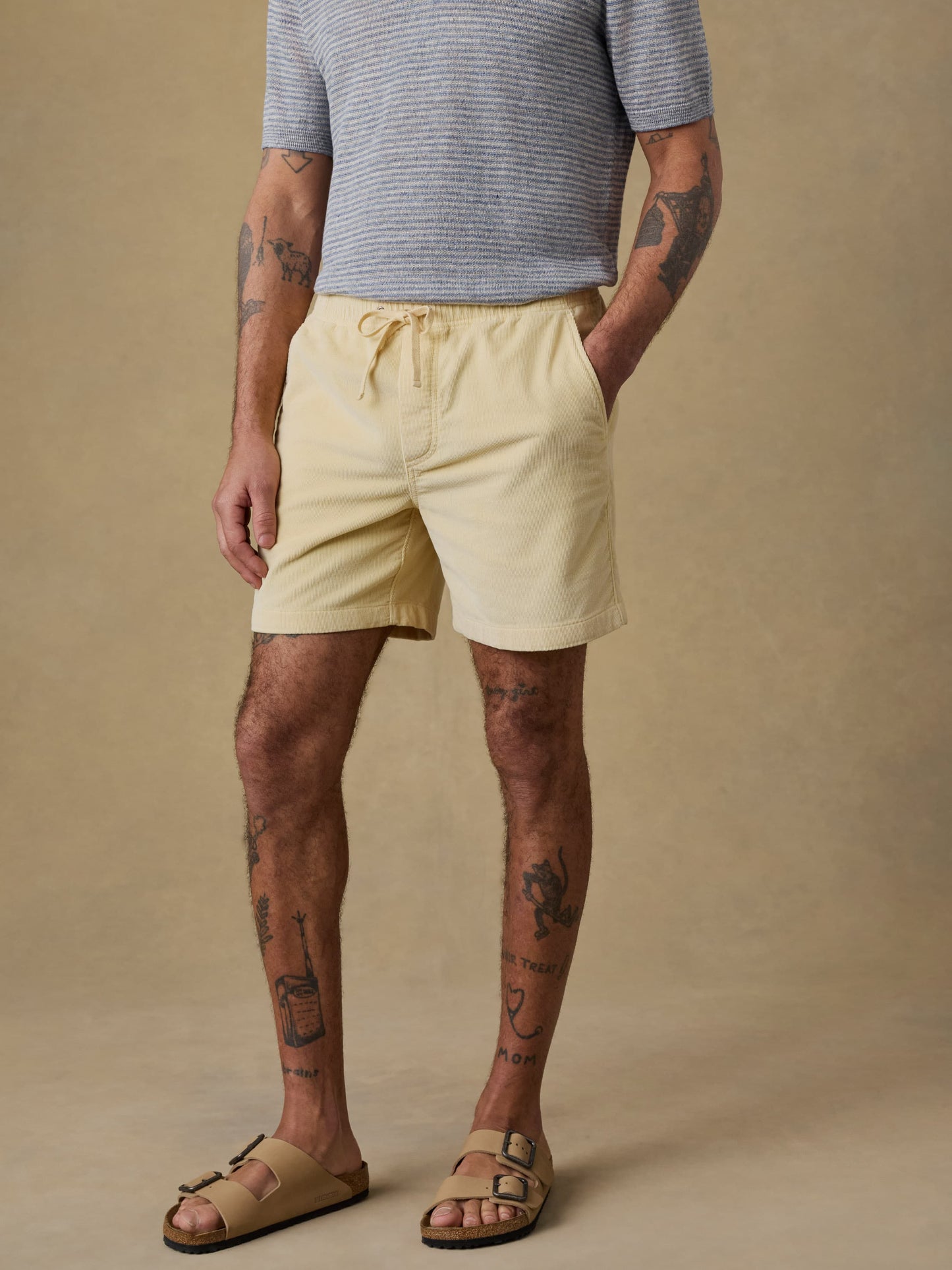 Essential Corduroy Short - Faded Sun