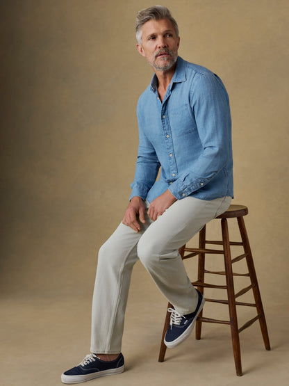 Organic Cotton Denim Pant - Birch