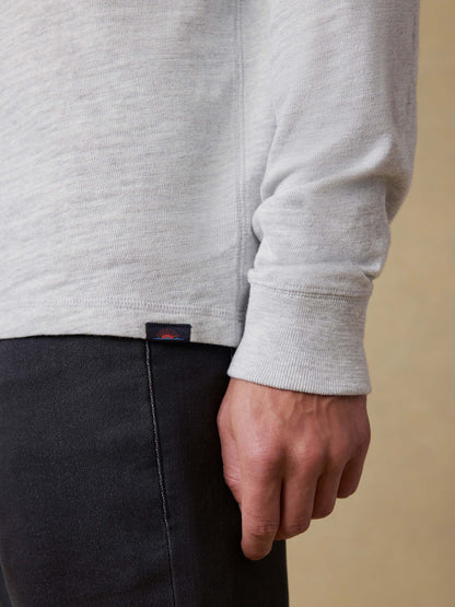 Sunwashed Organic Crew - Light Grey Heather