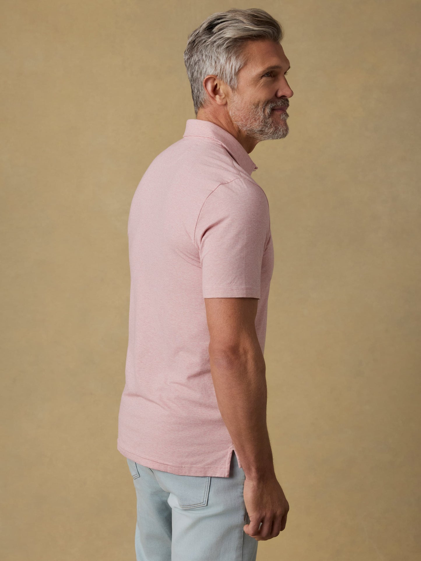 Short-Sleeve Movement™ Polo - Ivory Rose Feeder