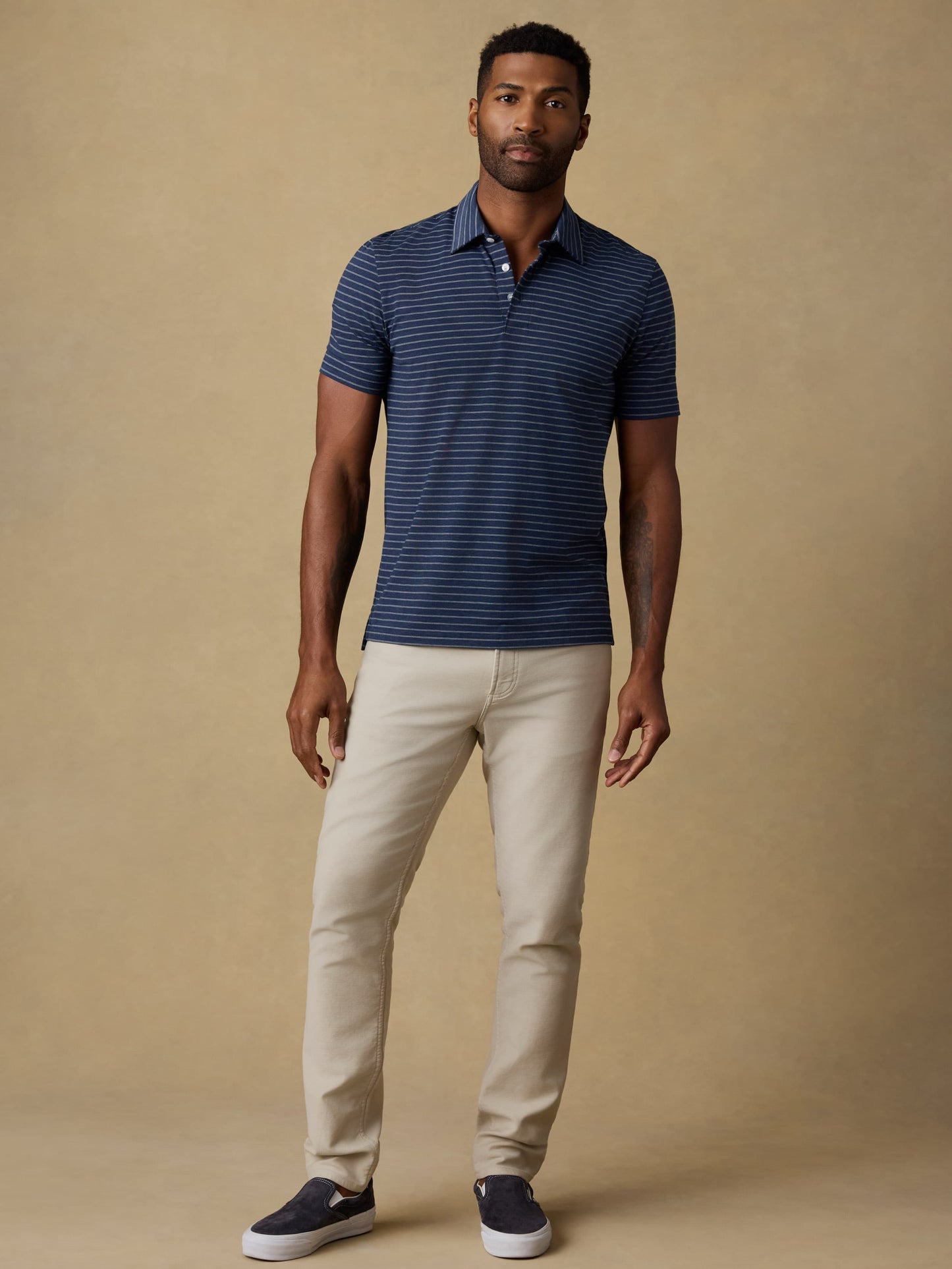 Short-Sleeve Movement™ Polo - Ravine Waters Stripe
