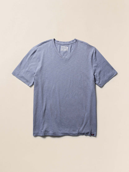 Short-Sleeve Sunwashed V-Neck Tee - Flint
