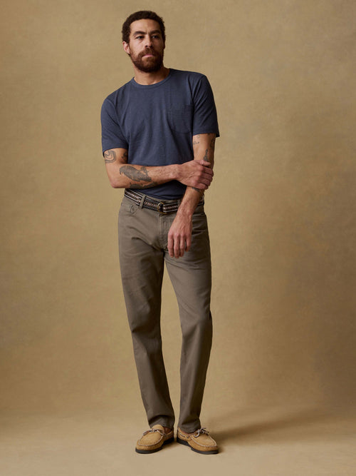 Sunwashed Regenerative Pocket Tee - Dune Navy
