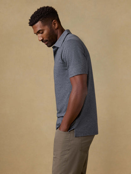 Short-Sleeve Movement™ Pique Polo - Dusty Iron Heather