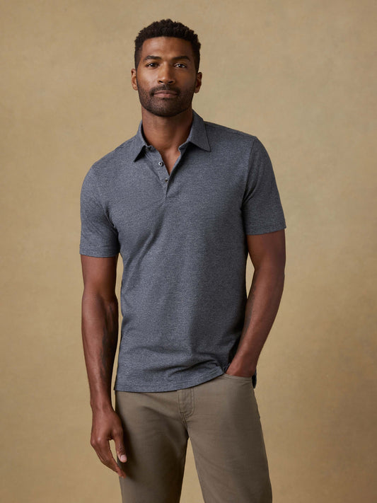 Short-Sleeve Movement™ Pique Polo - Dusty Iron Heather