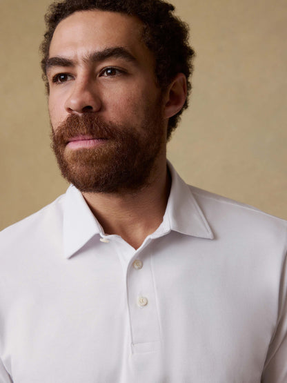 Short-Sleeve Movement™ Pique Polo - Pure White