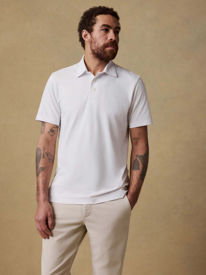Short-Sleeve Movement™ Pique Polo - Pure White