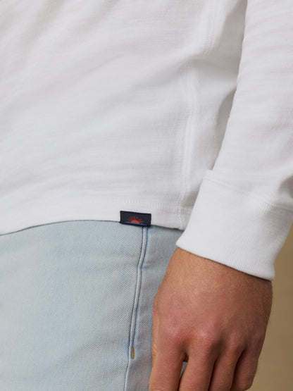 Sunwashed Organic Henley - White