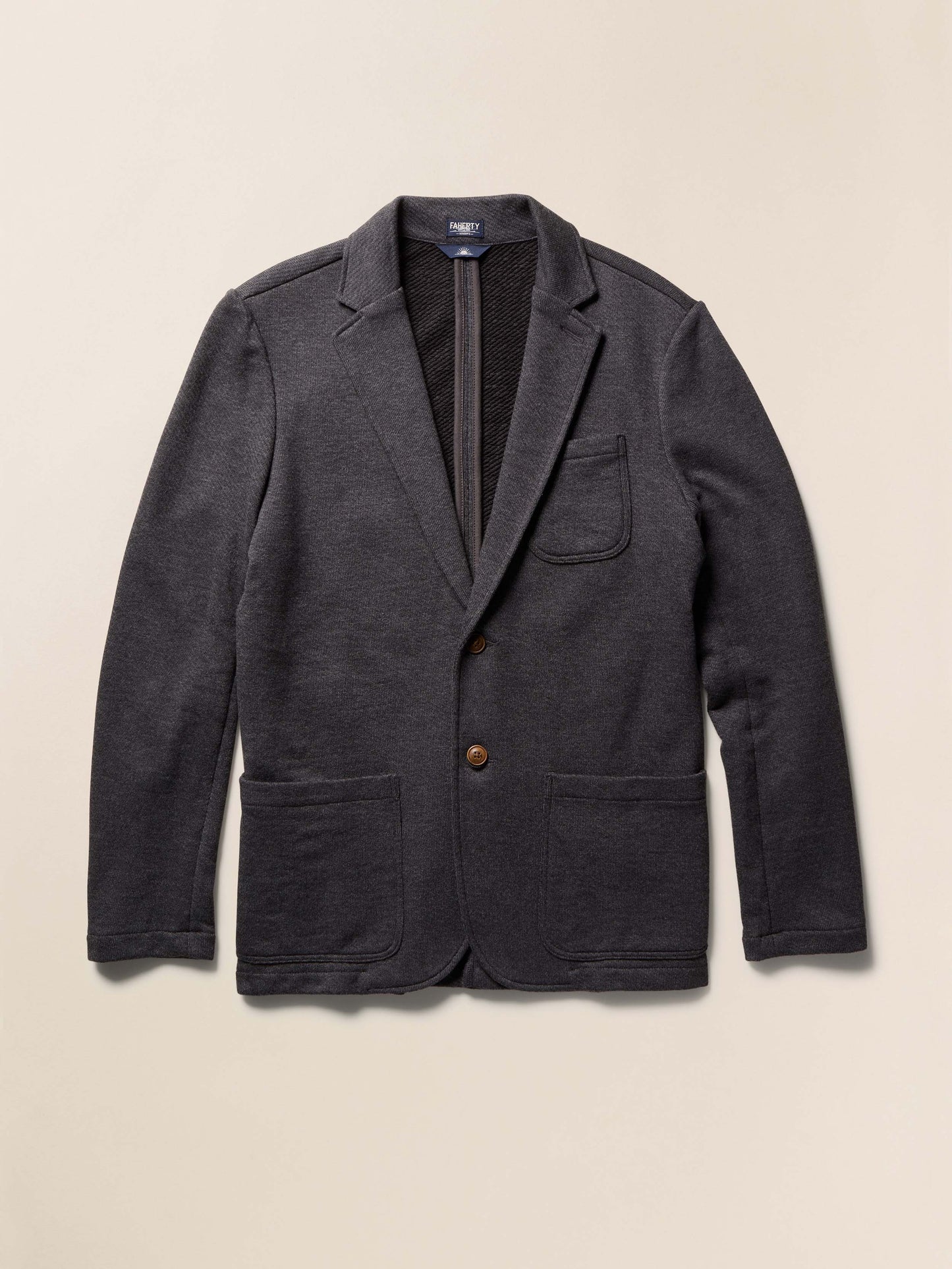 Inlet Knit Blazer - Black Sky Melange