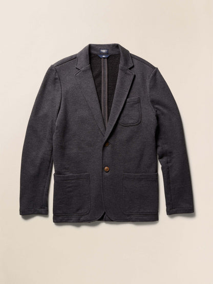 Inlet Knit Blazer - Black Sky Melange