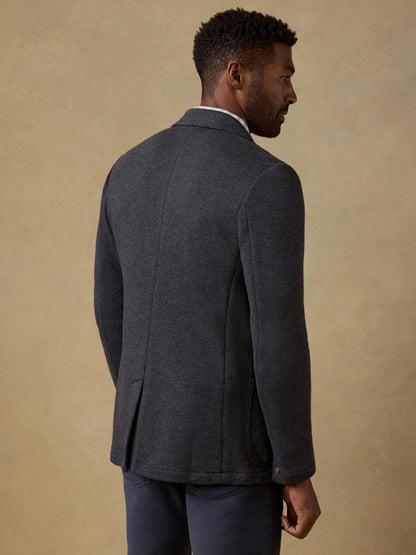 Inlet Knit Blazer - Black Sky Melange
