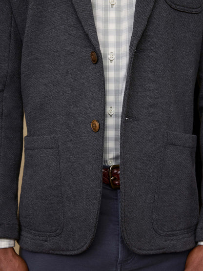 Inlet Knit Blazer (Short) - Black Sky Melange