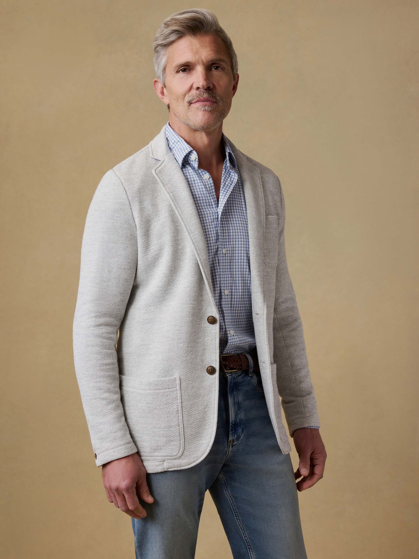 Inlet Knit Blazer - Heather Grey