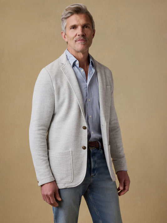Inlet Knit Blazer - Heather Grey