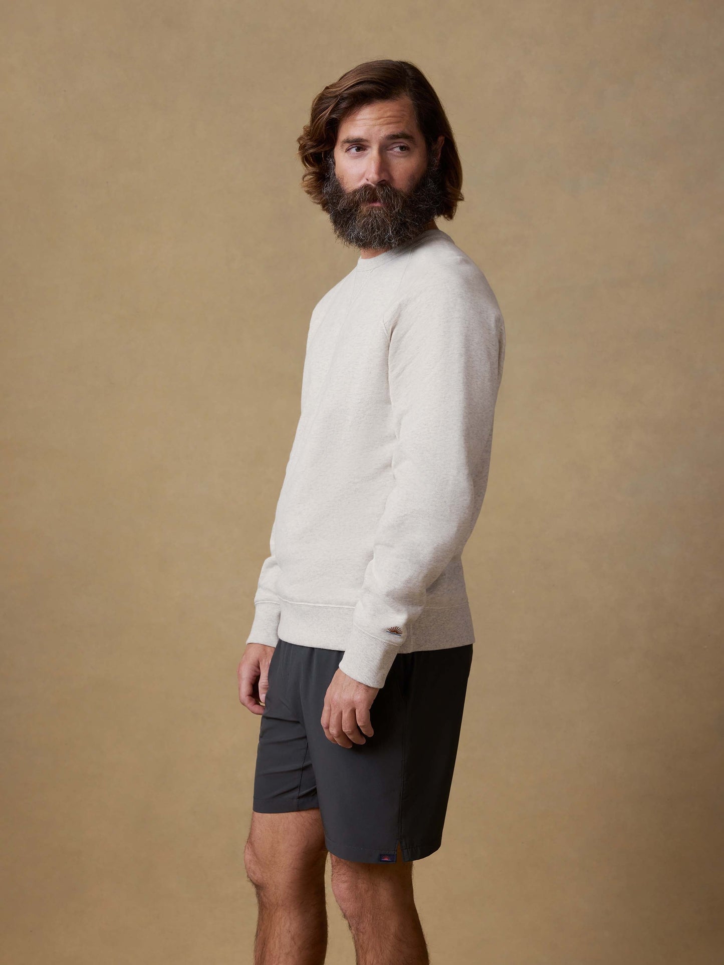 High Standard Fleece Crewneck - Antique Ivory Heather