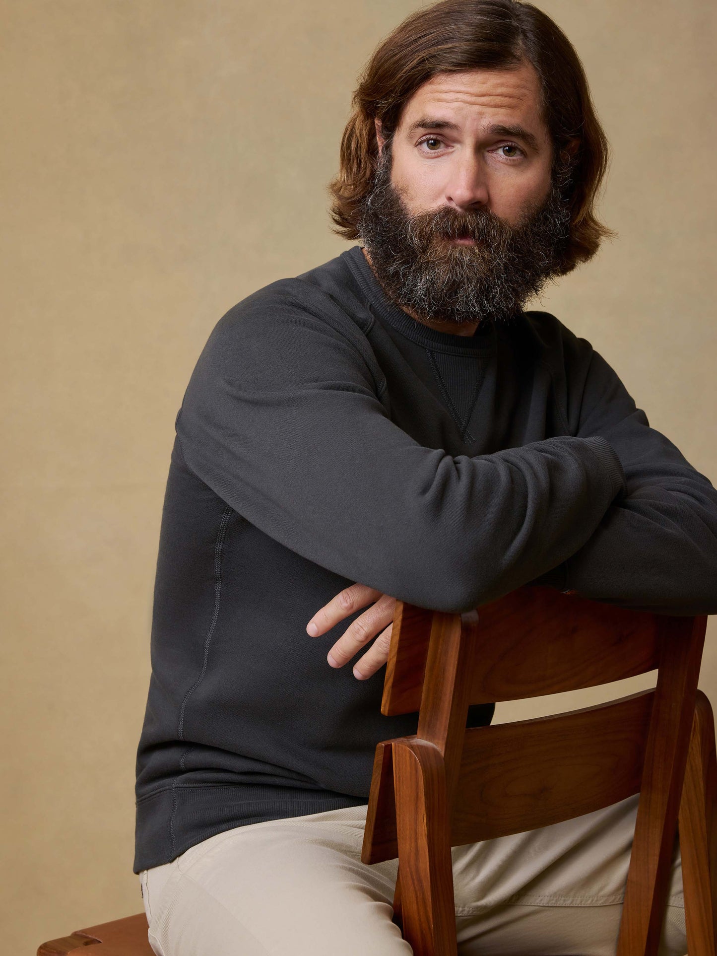High Standard Fleece Crewneck - Mountain Black