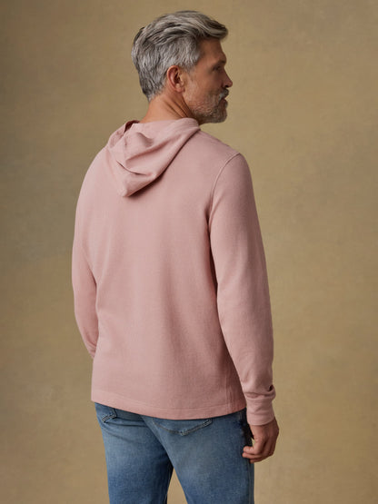 Waffle Hoodie - Desert Pink