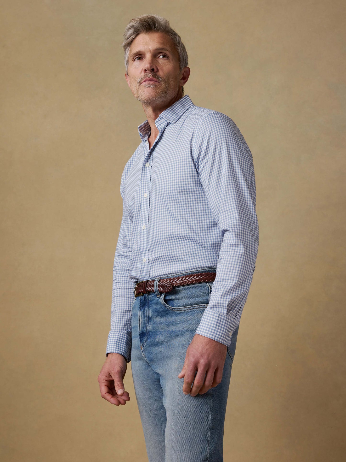 The Movement™ Shirt - Light Blue Gingham